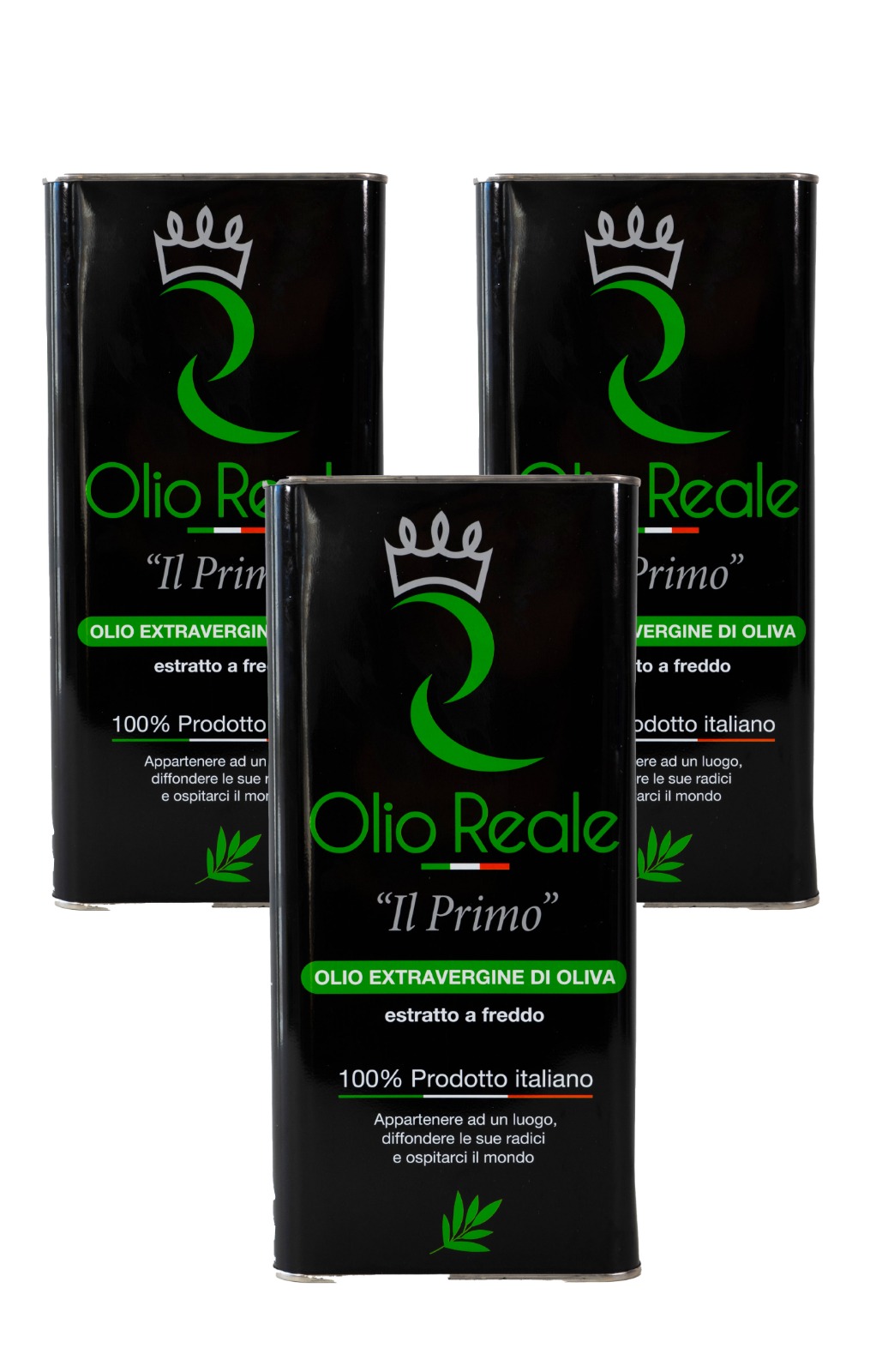 3 Lattine da 5 Litri di Olio Reale "Il Primo"