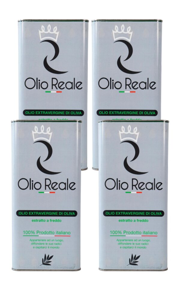 4 Lattine da 5 litri di Olio Reale Classico